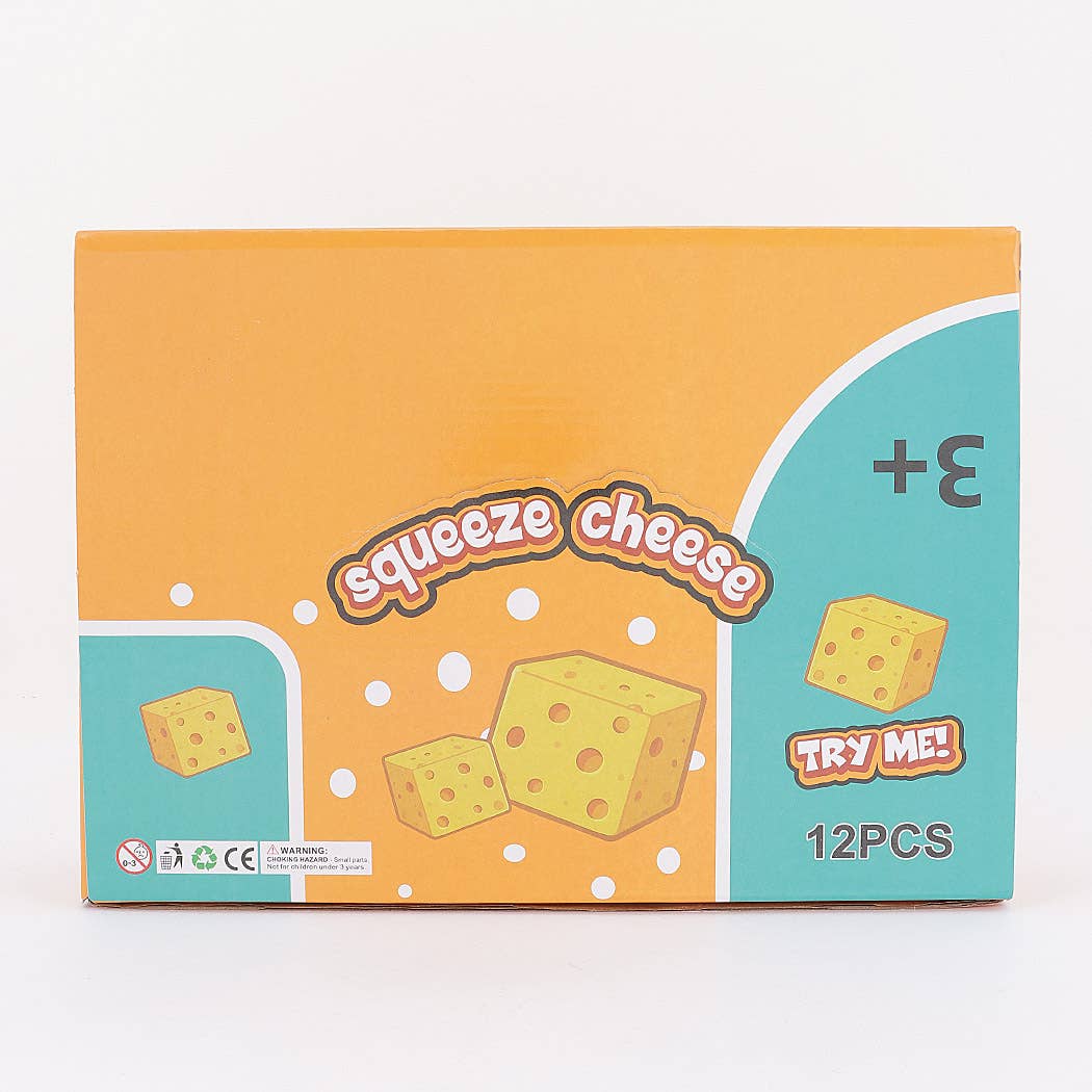 Cheese Block Squish Squeeze Toy