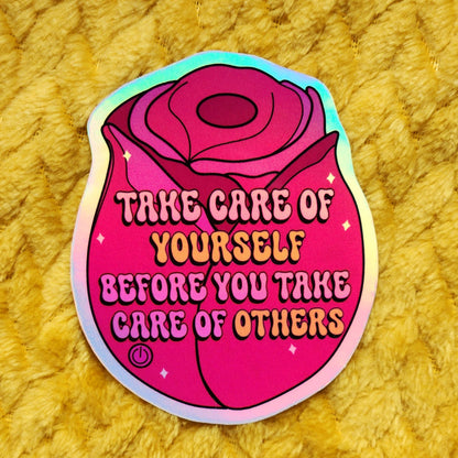 Take care of yourself vibrator sticker