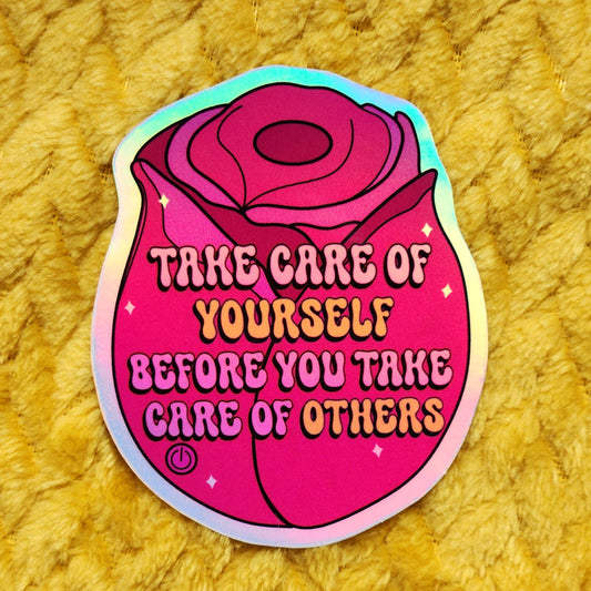 Take care of yourself vibrator sticker