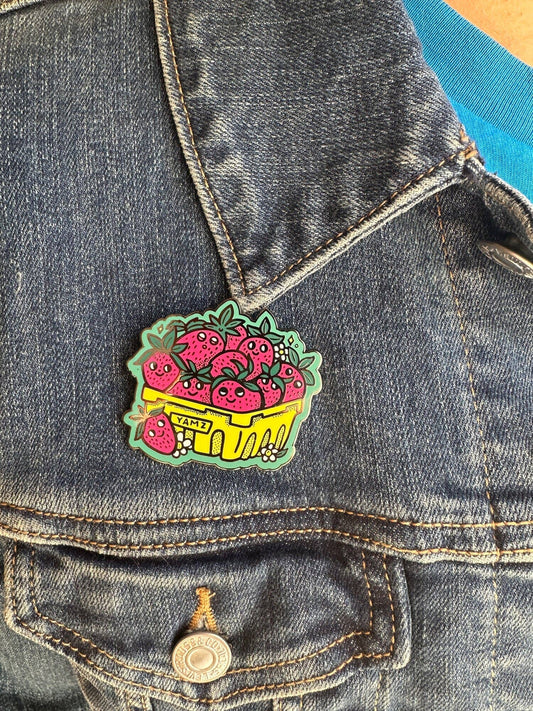 Fresitas Unidas Enamel Pin