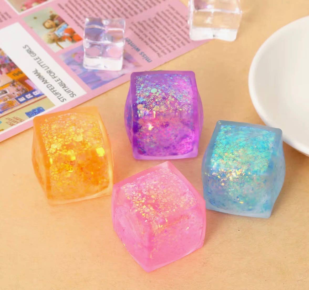 Glitter Sugar Cube- Retail Box