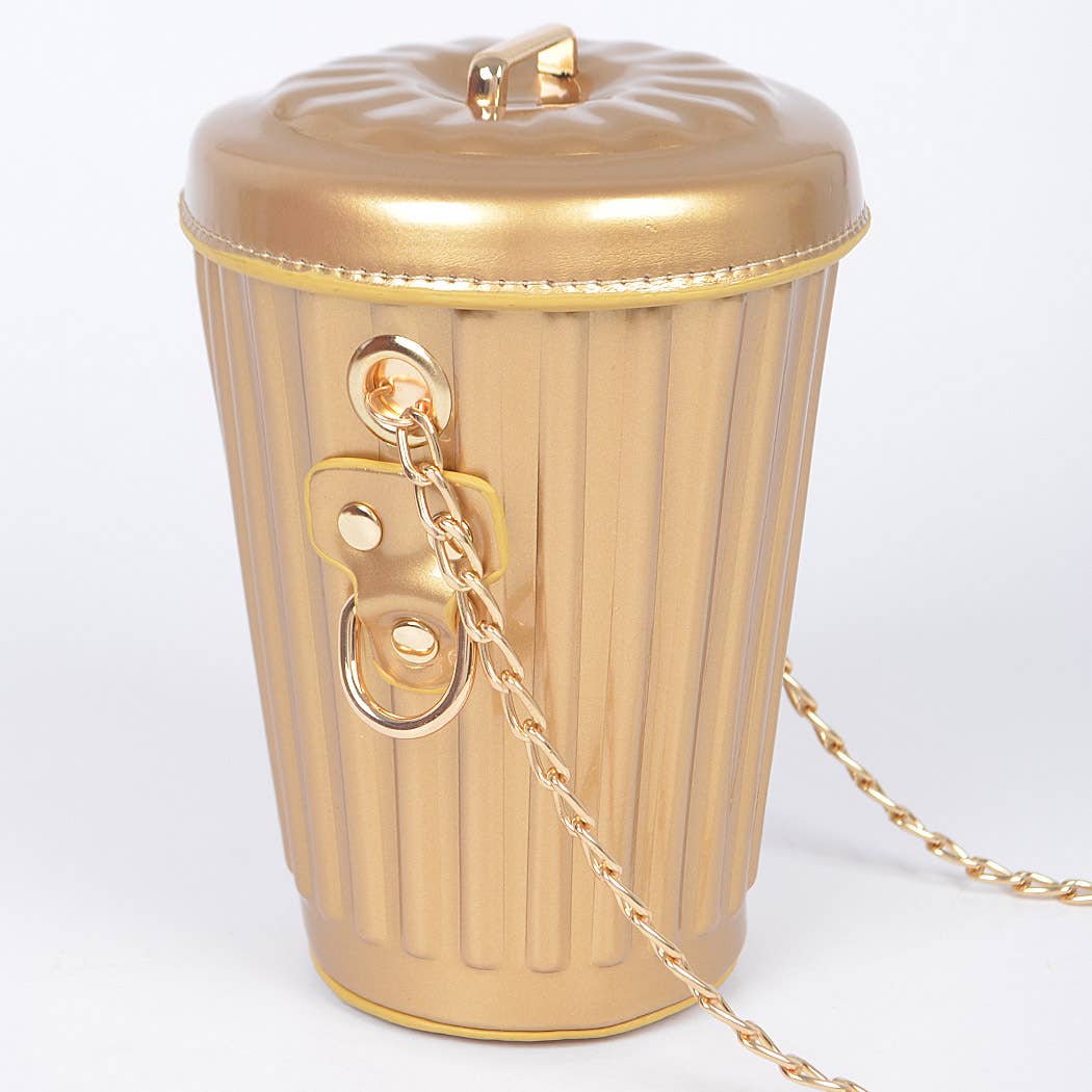 Trash Can Inspired Clutch