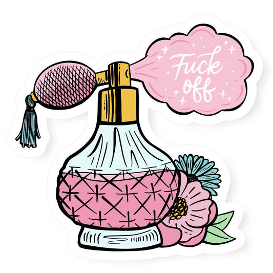 Fuck Off Perfume Bottle Vinyl Stickers