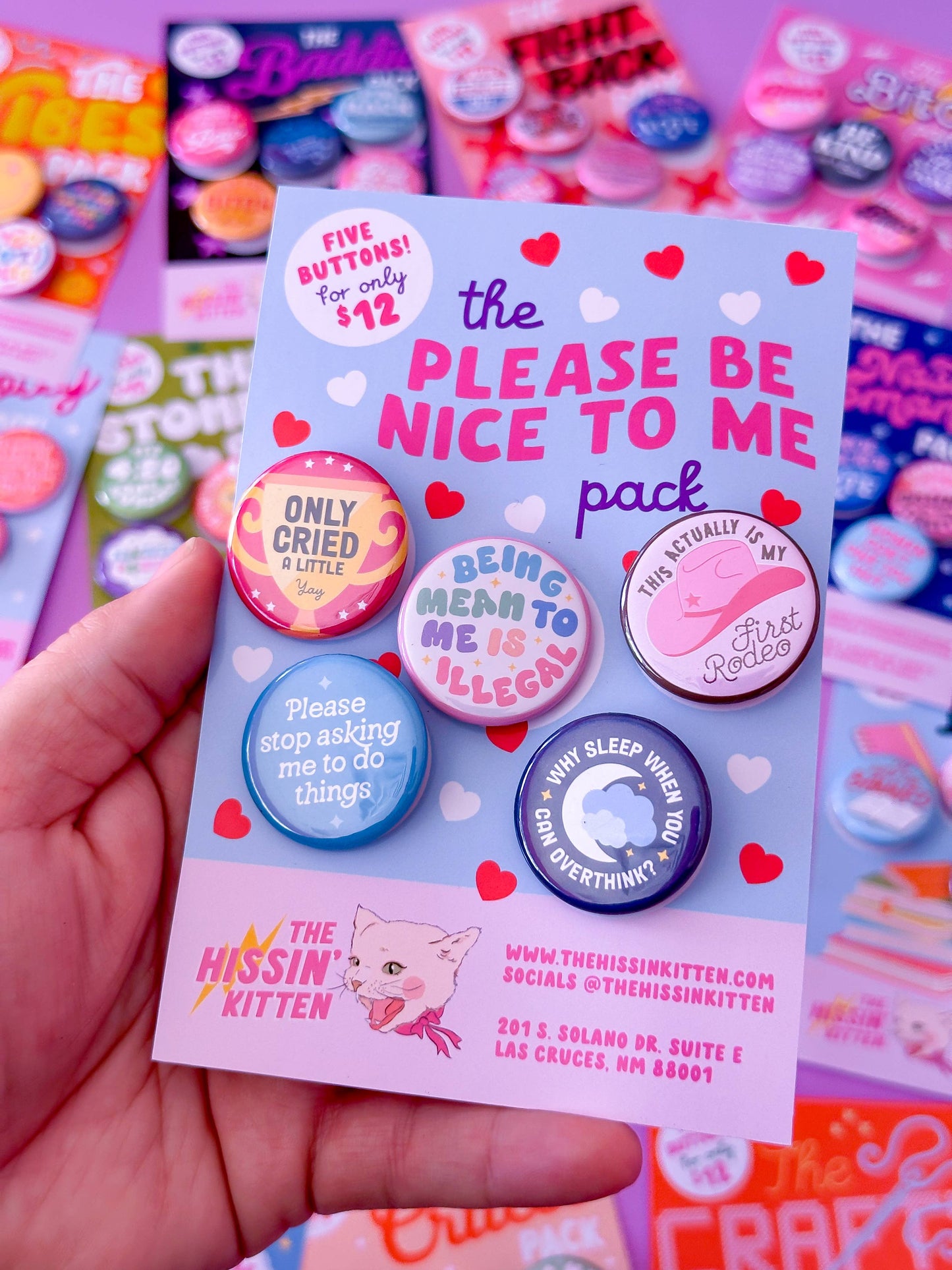 The Please Be Nice To Me Pack (Buttons or Magnets!)