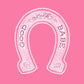 Good Luck Babe Horseshoe "Lucky" Charm Vinyl Sticker