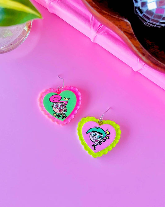 Fairy God Parents (Cosmo & Wanda) Earrings