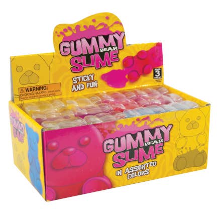 GUMMY BEAR SLIME  3.25INCH  12/DISPLAY