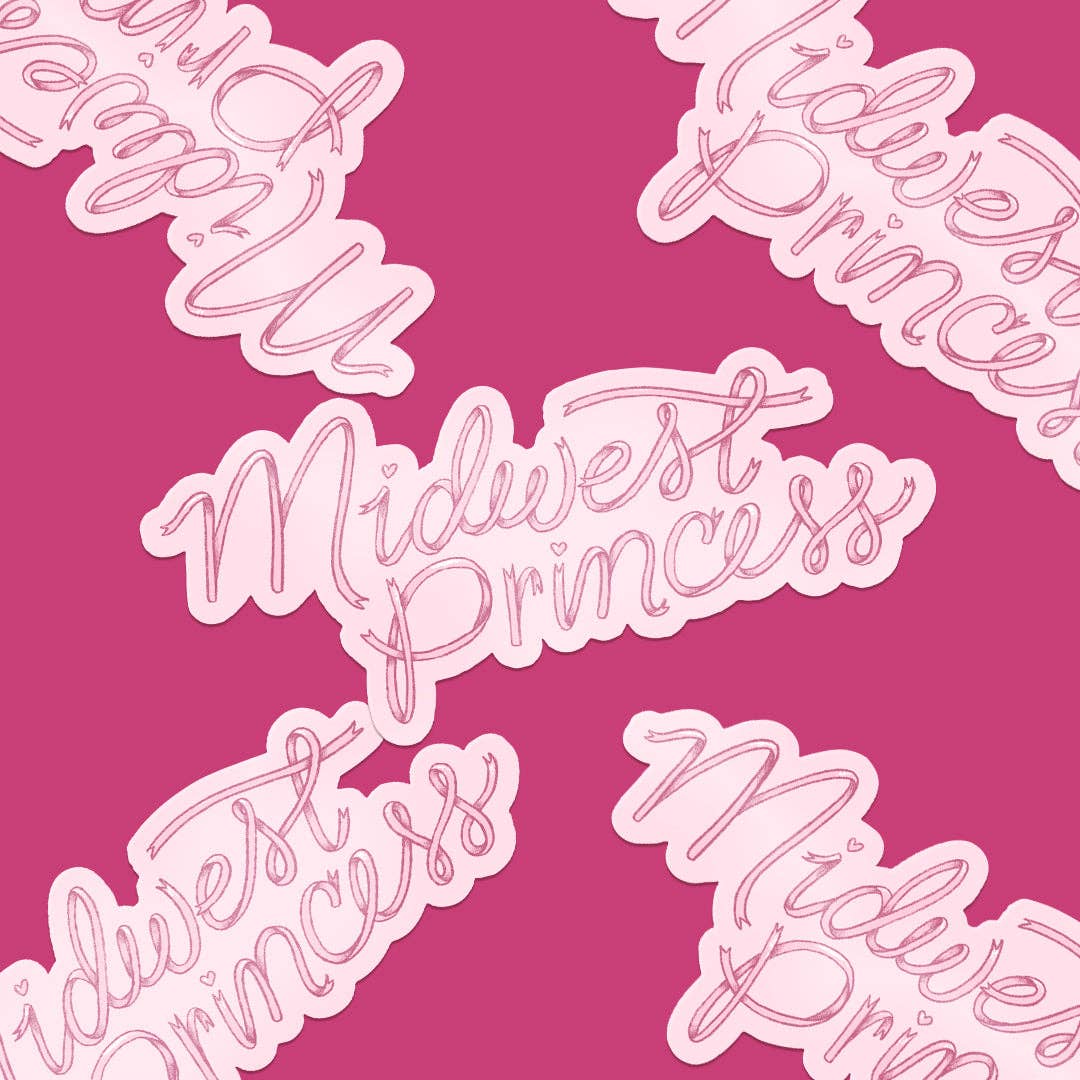 Midwest Princess Coquette Bow Vinyl Sticker
