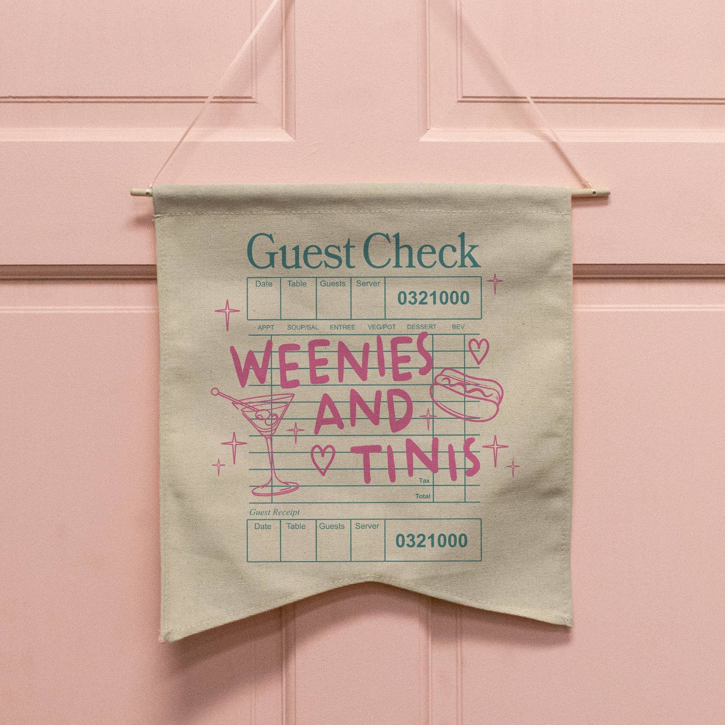 Weenies and Tinis Wall Hang