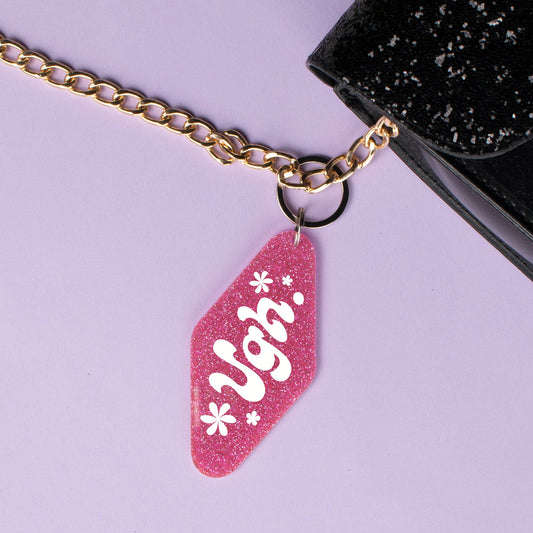 Ugh Glitter Motel Keychain