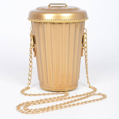 Trash Can Inspired Clutch