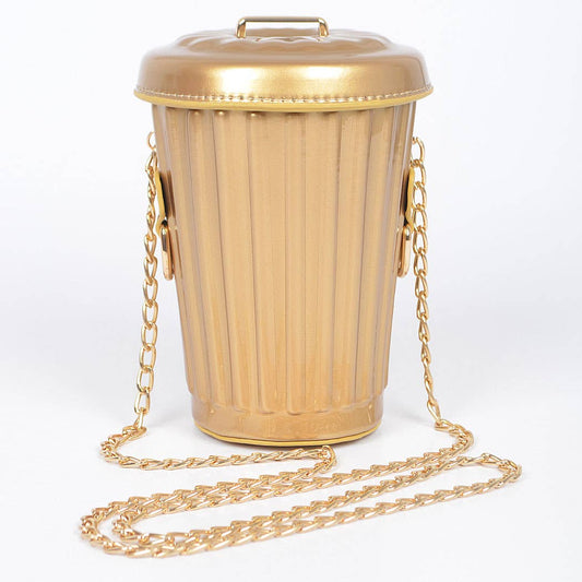 Trash Can Inspired Clutch