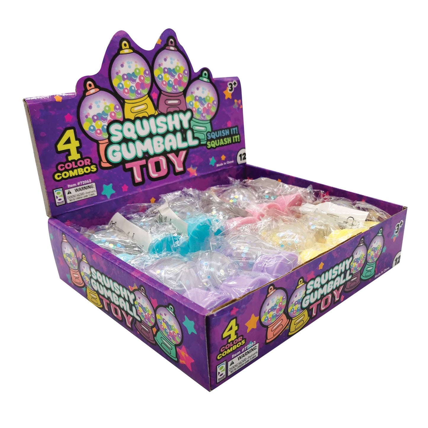 GUMBALL MACHINE SQUISHY TOY  12/DSP