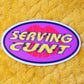 Serving cunt sticker funny gen z 90s retro waterproof