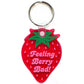 Feeling Berry Bad Cute Strawberry-Shaped Vinyl Keychain