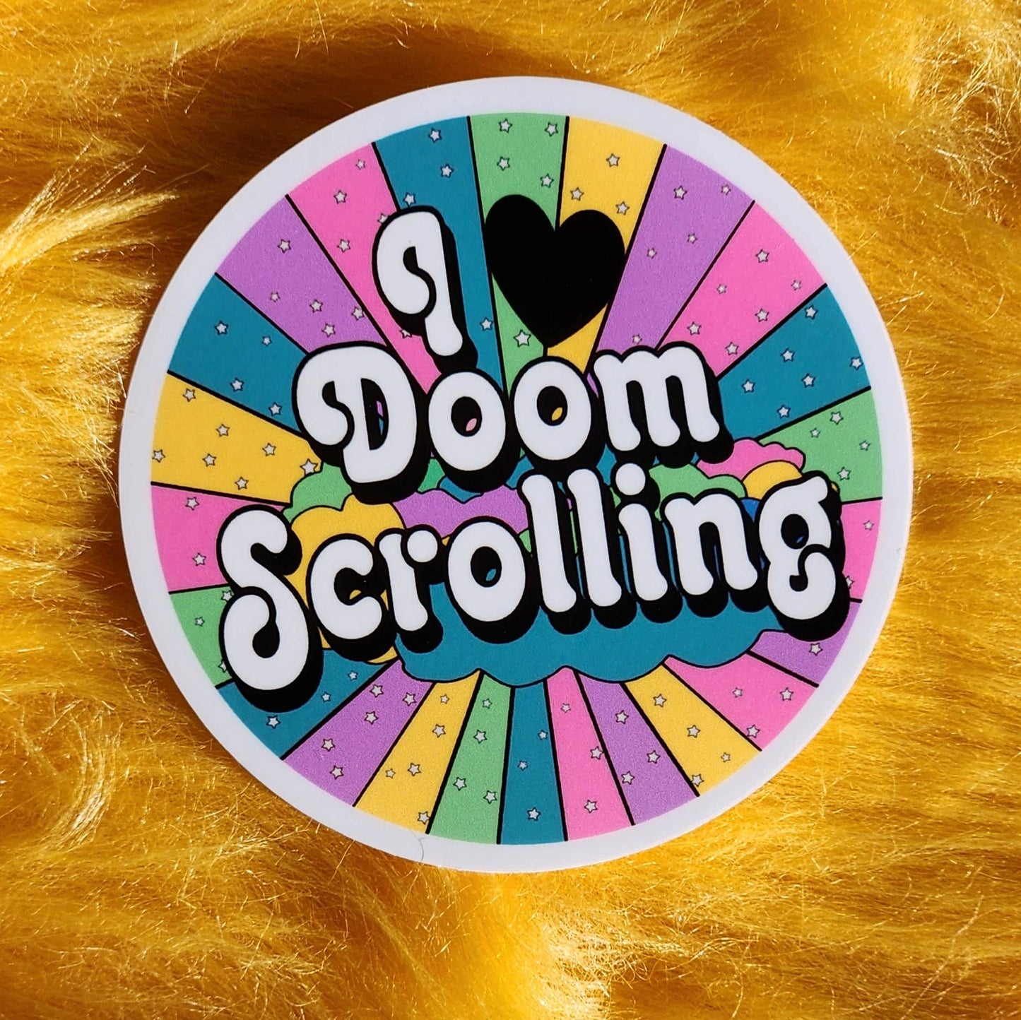 I love doomscrolling sticker