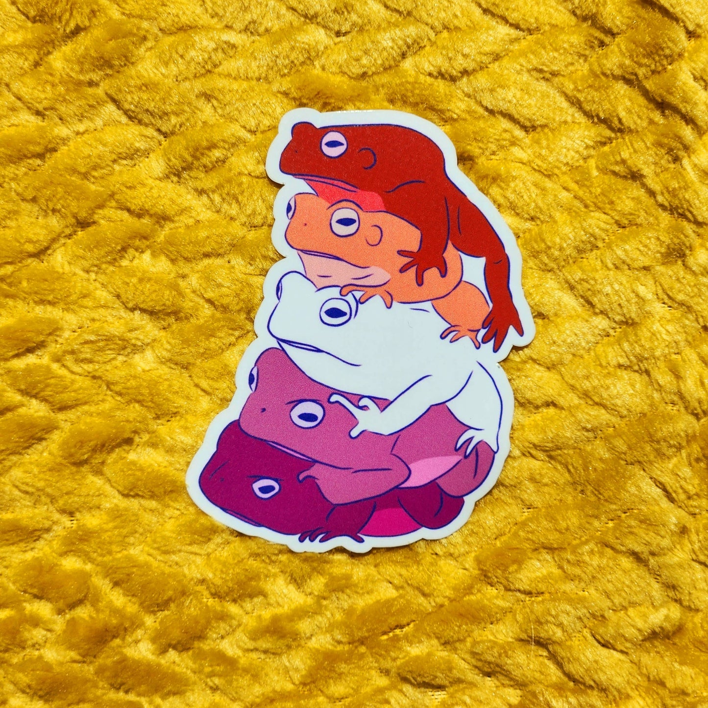 Pride frog sticker lesbian gay lgbtq hydroflask planner