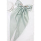 Satin Long Tail Bow Barrettes