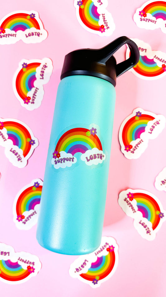 Support LGBTQ+ Rainbow Sticker