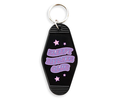 Sleepy Bitches Club Motel Keychain