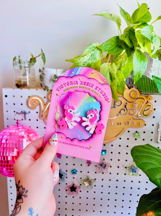Pink My Little Pony Earrings
