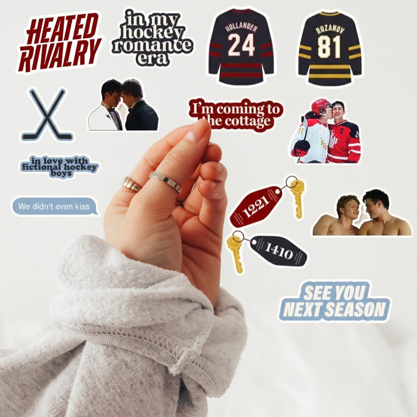 Heated Rivalry Stickers | Hockey | LGBTQ+ 