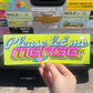 Please Let Me Merge Y2K - Bumper Sticker - Waterproof