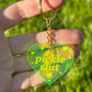 Pickle Slut Neon Green/Yellow Acrylic Keychain