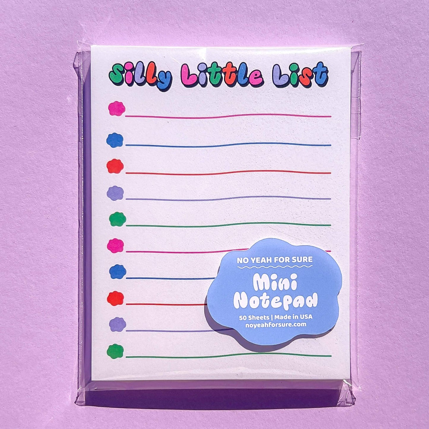 Silly Little List Mini Notepad