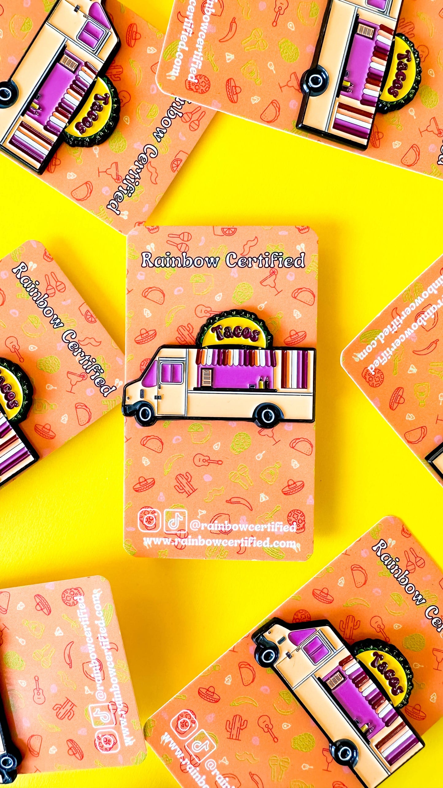 Lesbian Taco Food Truck Enamel Pin