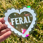 Feral Heart Suncatcher Decal