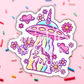 Unicorn UFO Vinyl Sticker