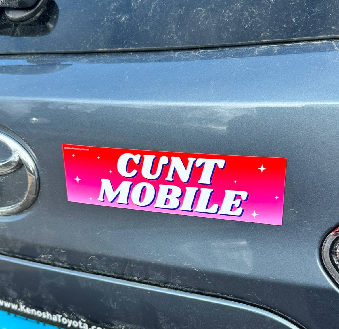Cunt Mobile Car Magnet