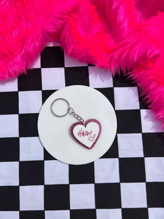 Harry Styles Keyring - Pink