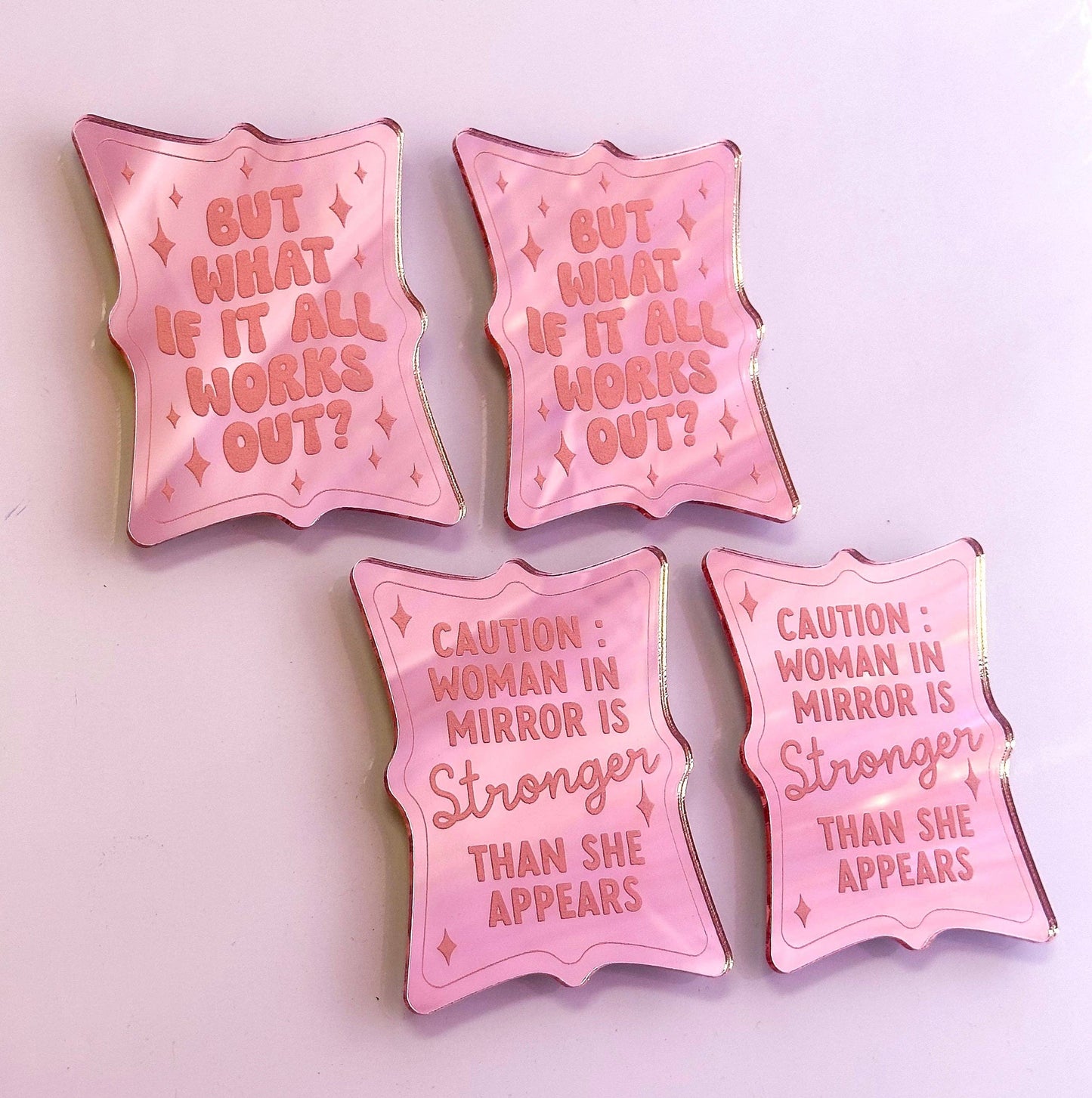 Engraved Mirror Magnets
