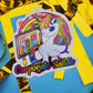 Corporate Saddie 90s inspired sticker cute waterproof neon