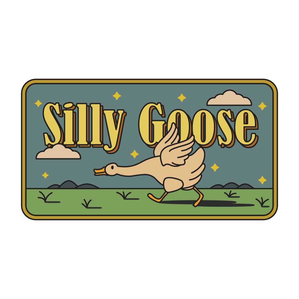 Silly Goose Sticker (Funny sticker, silly