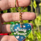 Pussy Power Iridescent Acrylic Keychain