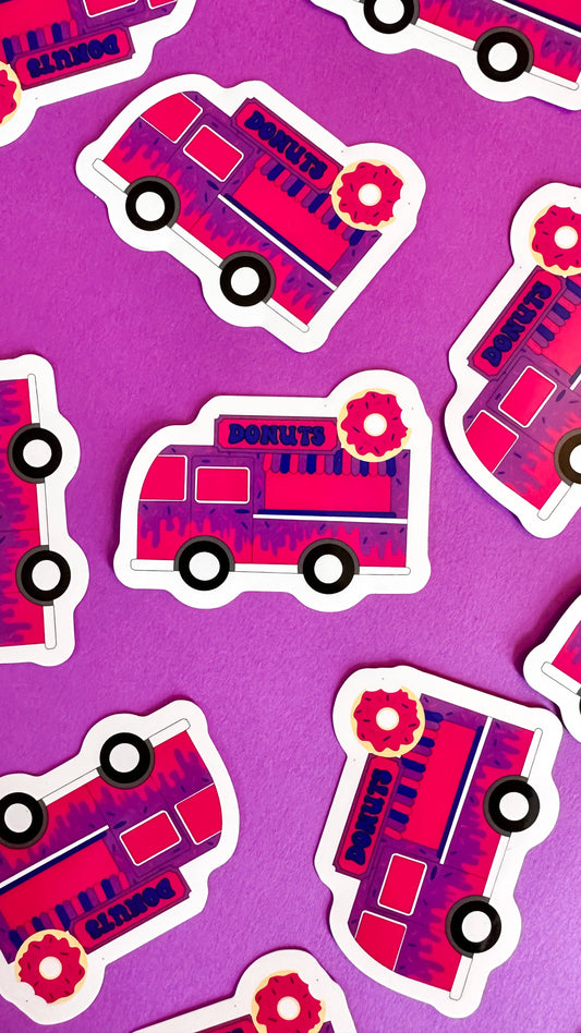 Bisexual Donut Food Truck Sticker