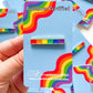 Rainbow Line LGBTQIA+ Enamel Pin