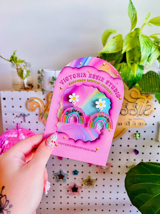 Keep Growing Rainbow Earrings