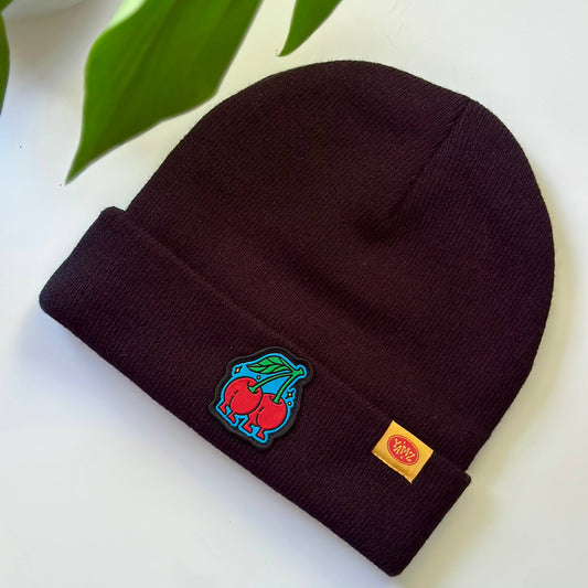 Cherry beanie black