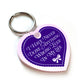 I Have Never Done Anything Wrong Heart Shaped Vinyl Keychain