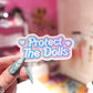 Protect The Dolls Sticker, Trans Rights Sticker, 3.3" x 1.6"