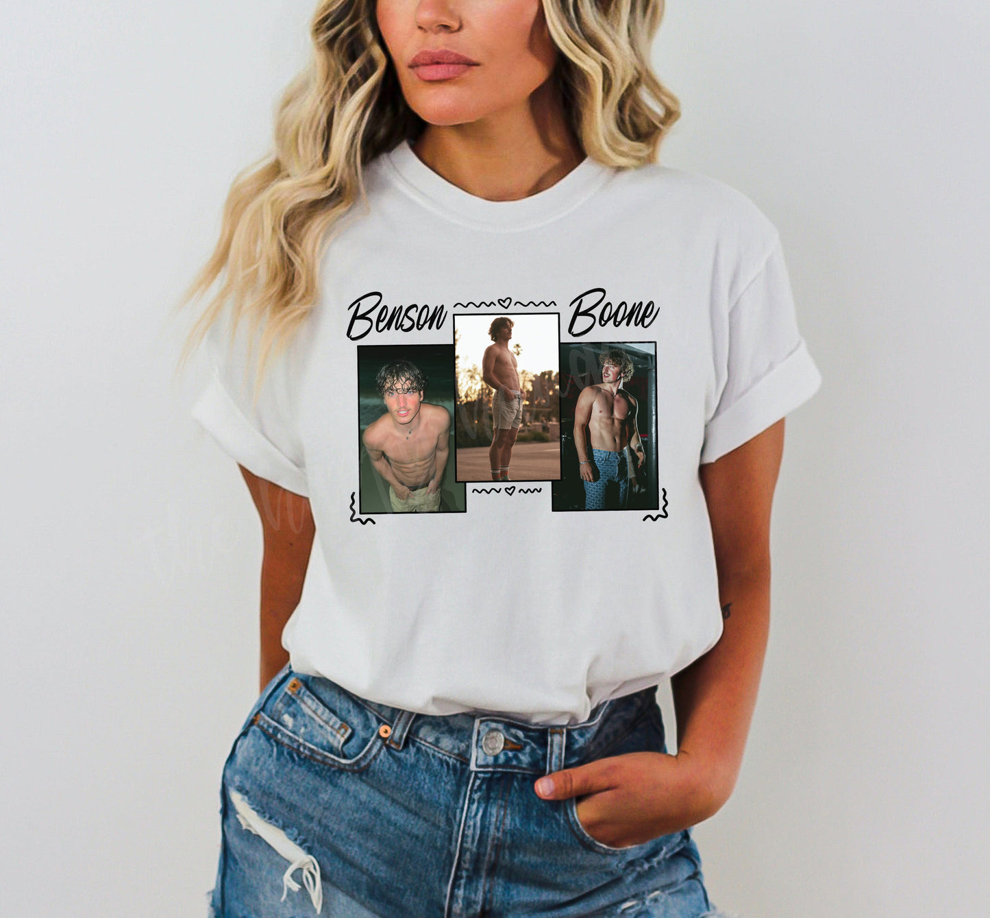 White Benson Boone Graphic Tee