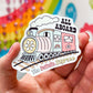 All Aboard The Delulu Express Sticker