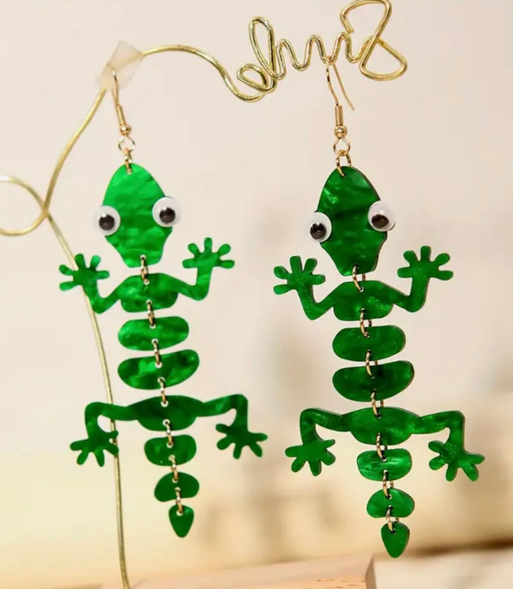 Lizard Dangle Earrings