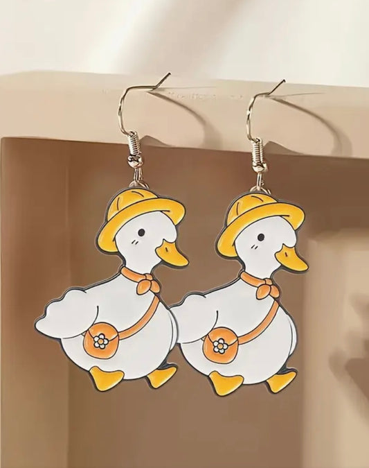 Rainy Day Duckling Earrings