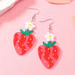 Strawberry Daisy Earrings