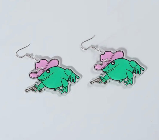 Pew Pew Froggy Earrings